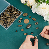   90Pcs 15 Styles Plating Acrylic Beads OACR-PH0004-25-3