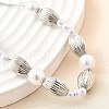 Brass Beads Slider Bracelets for Women BJEW-D317-01P-2