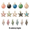 30Pcs 15 Styles Alloy Enamel Pendants ENAM-YW0003-88-2