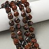 Natural Mahogany Obsidian Beads Strands G-U023-A12-01-1