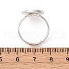 Adjustable Brass Ring Components KK-Q573-004P-4