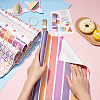 Word Happy Birthday Pattern Gift Wrapping Paper Sets DIY-TAC0020-49-6