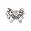 Brass Micro Pave Cubic Zirconia Beads KK-K371-48P-1