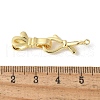 Brass Fold Over Clasps KK-M320-04G-3