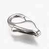 Tarnish Resistant Polished 316 Surgical Stainless Steel Lobster Claw Clasps STAS-Z013-06E-3