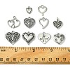 60Pcs 10 Styles Tibetan Style Alloy Pendants FIND-FS0002-20-5