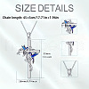 Cross with Bird Alloy Enamel Pendant Necklaces & Dangle Earrings Sets FS-WG79AEB-02-4