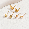 Elegant 18K Gold Plated 3 Pairs of Stud Earrings Set for Women HS3796-1