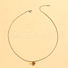Stainless Steel Natural Stone Pendant Necklace 18K Gold Plated Women's Clavicle Chain HW0705-2-1