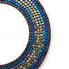 Fashewelry 4 Strands 4 Colors PVD Vacuum Plating Electroplate Non-magnetic Synthetic Hematite Bead Strands G-FW0001-16-8