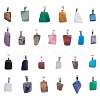 Natural & Synthetic Mixed Gemstone Pendants G-Q996-M-1