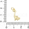 Brass Micro Pave Clear Cubic Zirconia Pendants KK-G522-13G-3