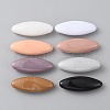 8Pcs Plastic Oval Brooch Pins JEWB-WH0023-51P-03-1