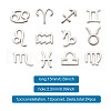 Fashewelry 24Pcs 2 Sets Zinc Alloy Jewelry Pendant Accessories FIND-FW0001-08P-16