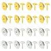 120 Sets Iron Lapel Pin Backs IFIN-YW0003-59P-2
