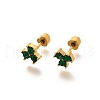 Ion Plating(IP) 304 Stainless Steel Stud Earrings EJEW-A118-12G-01-4