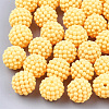 Rubberized Style Acrylic Beads MACR-T022-02H-1