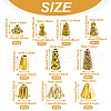Tibetan Style Alloy Bead Cap PALLOY-TA0001-53-14
