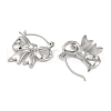 Brass Hoop Earrings for Women EJEW-F344-01P-01-2