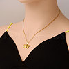 Stainless Steel Butterfly Pendant Necklaces for Women IP3230-2-1