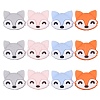 12Pcs 4 Colors Cartoon Fox Silicone Focal Beads JX704A-1