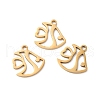 201 Stainless Steel Pendants STAS-I199-D01-G-2