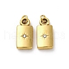 304 Stainless Steel Crystal Rhinestone Pendants STAS-E550-04G-1