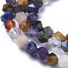 Natural Mixed Gemstone Beads Strands G-F668-10-6mm-3