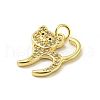 Brass Micro Pave Cubic Zirconia Pendants FIND-Z023-03B-2