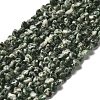 Natural Green Spot Jasper Beads Strands G-P575-C16-6mm-2