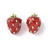 Brass Enamel Pendants KK-A252-38G-02-1
