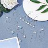 Unicraftale 48 Pcs 4 Styles 304 Stainless Steel Pendants STAS-UN0022-08P-3