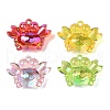Electroplate Transparent UV Plating Acrylic Pendants OACR-I014-34-1