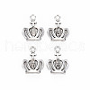 Tibetan Style Alloy Pendants TIBE-S320-222AS-1