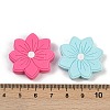 Flower Food Grade Silicone Focal Beads SIL-A011-02E-3