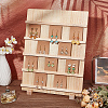 5-Tier Rectangle Wooden Earring Display Card Stands EDIS-WH0032-19-5