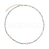 Natural Shell Star & Colorful Glass Round Beaded Necklaces for Women CT9099-6