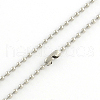 304 Stainless Steel Ball Chain Necklace Making NJEW-R225-07-2