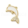 Natural White Shell Pendants KK-P301-01B-G-1