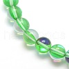 Synthetic Moonstone Beads Strands G-F143-10mm-04-3