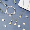 SUPERFINDINGS 40Pcs 2 Color Ion Plating(IP) 304 Stainless Steel Charms STAS-FH0001-53-2
