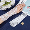 Flower Parttern Polyester Gloves AJEW-WH0248-20-3