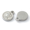 Non-Tarnish 304 Stainless Steel Charms STAS-O145-13P-2