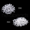 1000Pcs 2 Style Eco-Friendly Plastic Stud Earring Findings KY-YW0001-11-4