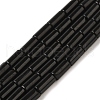 Natural Black Stone Beads Strands G-B091-A16-01-1