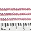 Baking Painted Transparent Glass Beads Strands DGLA-A034-J2mm-B08-5