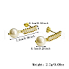 Elegant S925 Sterling Silver Round Stud Earrings RD5278-2