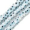 Handmade Evil Eye Lampwork Beads Strands LAMP-A007-02A-02-1