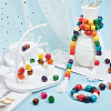   220Pcs 11 Colors Natural Wooden Beads WOOD-PH0001-58-WH-2