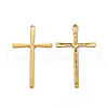 Tibetan Style Alloy Cross Large Pendants TIBEP-EAAA0100Y-AG-FF-2
